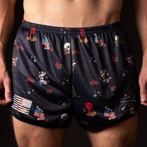 Grunt Style Patriotic Black Boxer Shorts